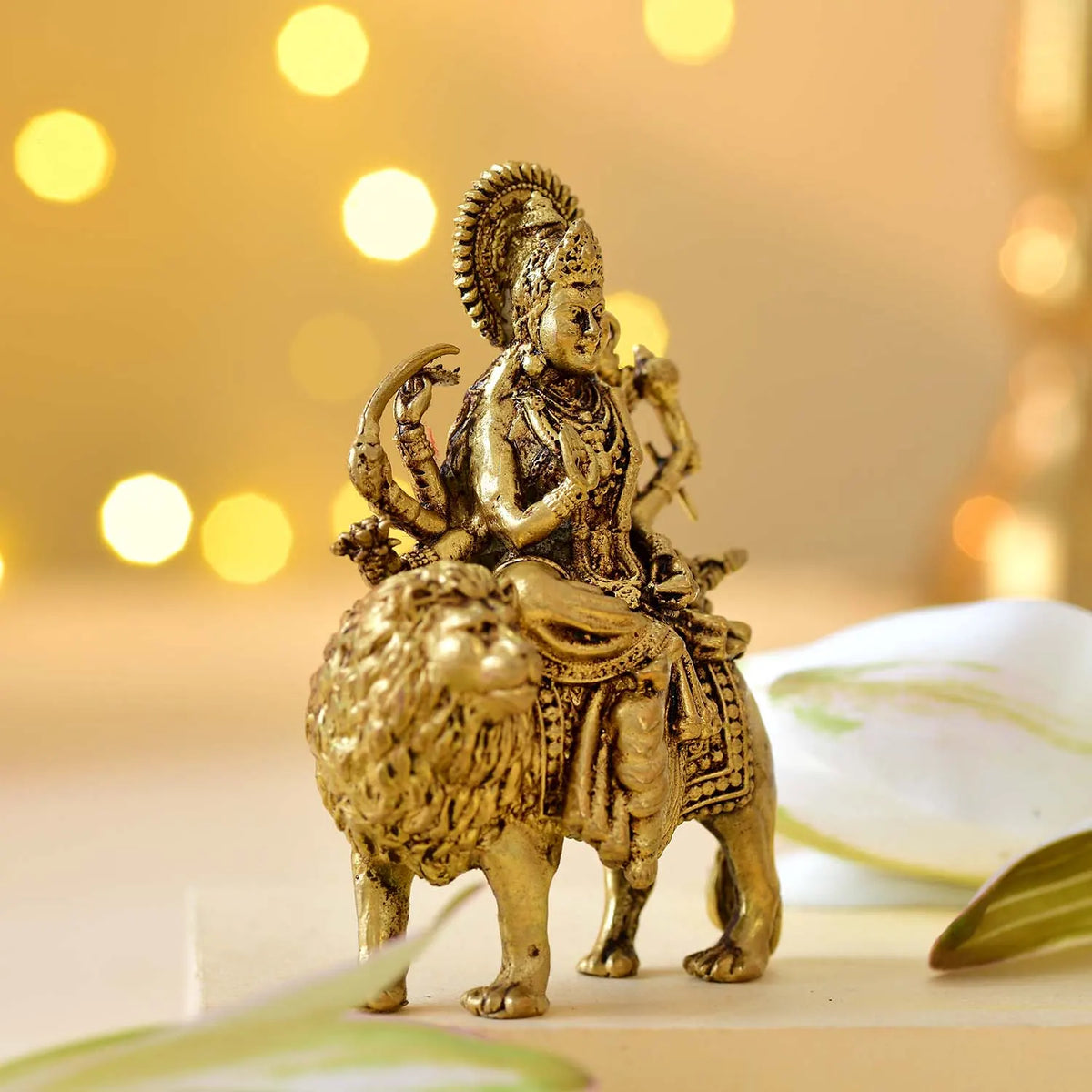 Durga Ji Brass Murti