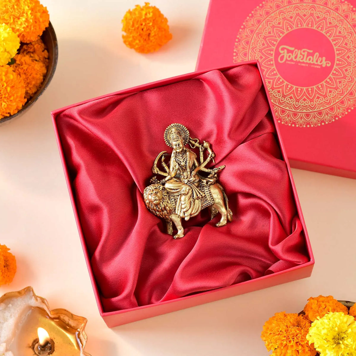 Durga Ji Brass Murti