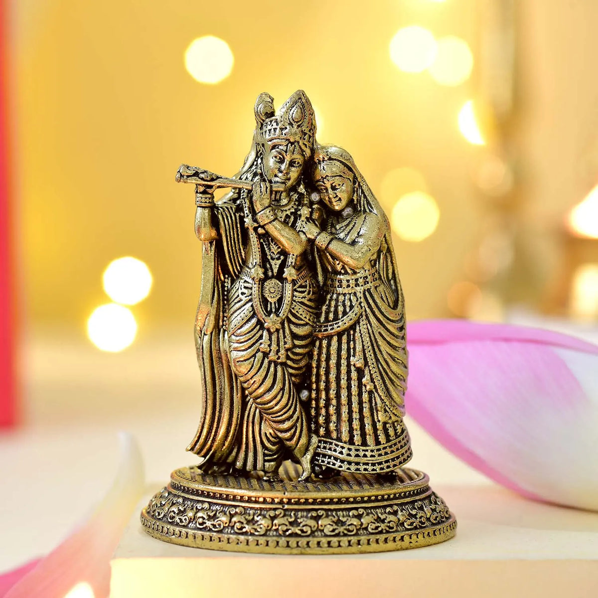 Radha Krishna Brass Murti