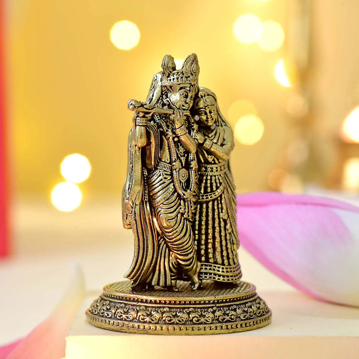 Radha Krishna Brass Murti