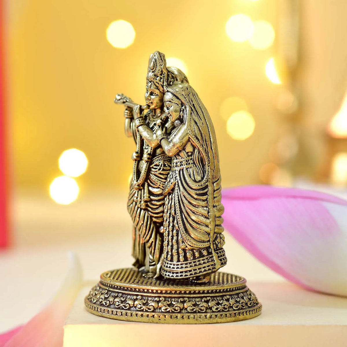 Radha Krishna Brass Murti