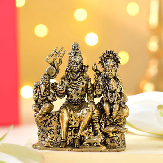 Shiva Parivar Brass Murti