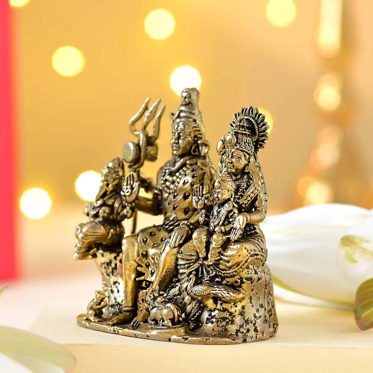 Shiva Parivar Brass Murti