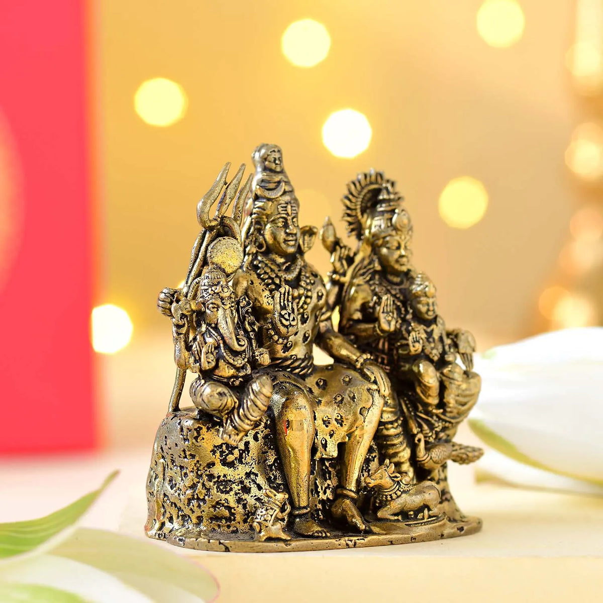 Shiva Parivar Brass Murti