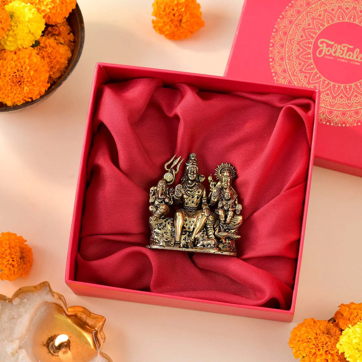 Shiva Parivar Brass Murti